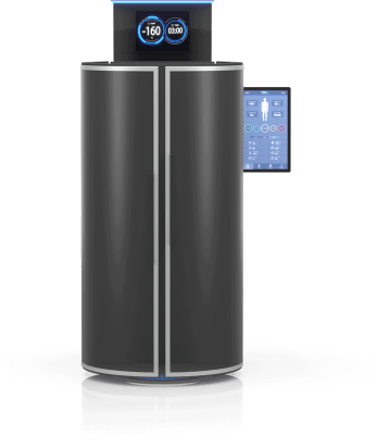 CRYO XC™ Plus cold air unit in black standing alone in center