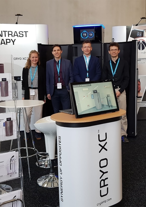 Team of CRYONiQ at an exhibition