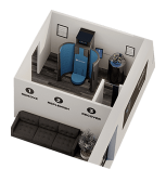 CRYONiQ cold air center with a CRYO XC and waiting area