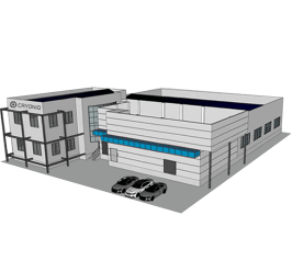 Animated picture representing the CRYONiQ production offices